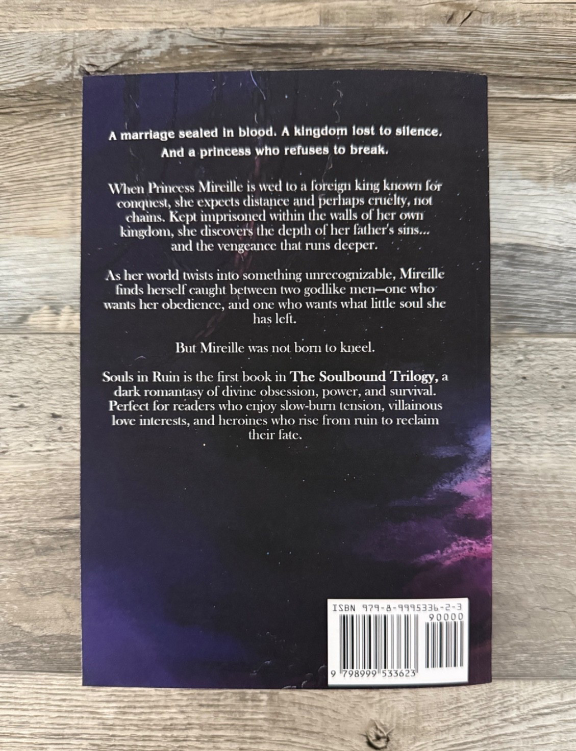 Out Of Print SOULS IN RUIN Jacqueline White OOP SELF-PUBLISHED Paperback