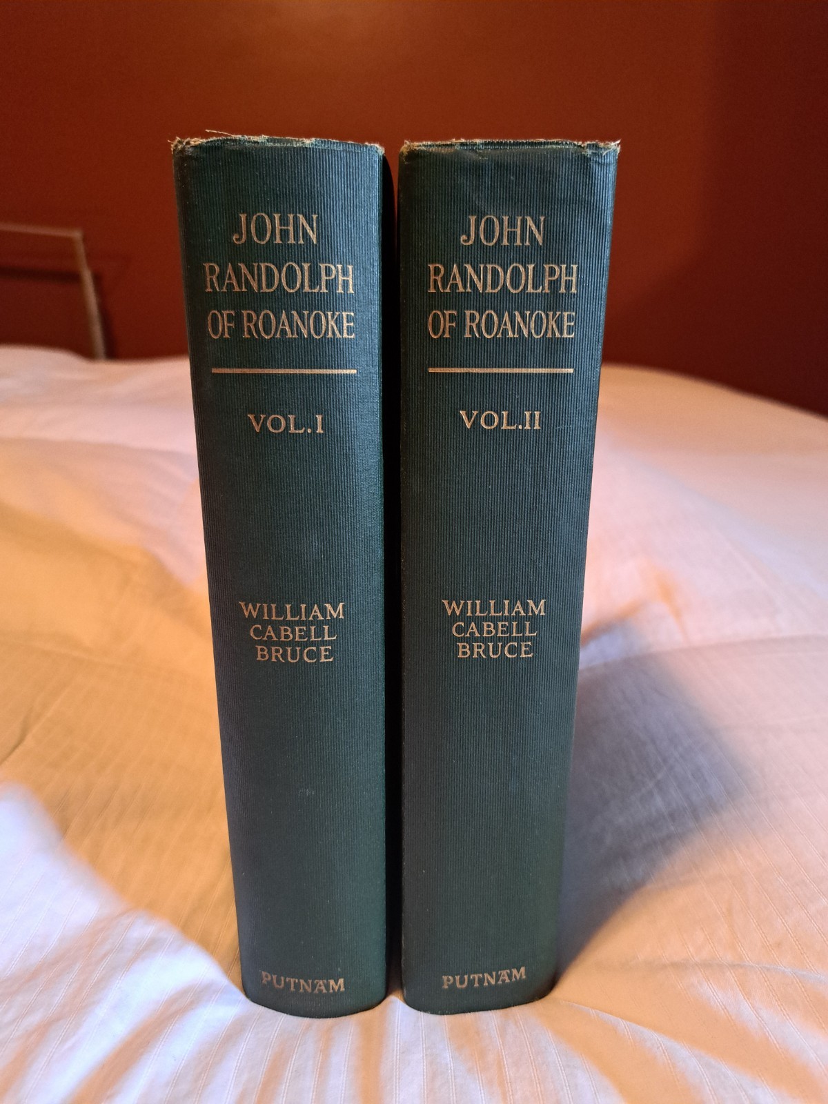 1922 John Randolph of Roanoke 2 Vol Set – William Cabell Bruce – TLS Letter