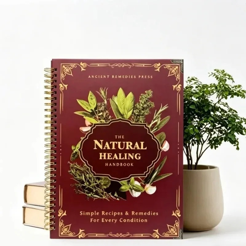 The Natural Healing Handbook, Spiral-Bound Guide for Herbal Remedies and Natural