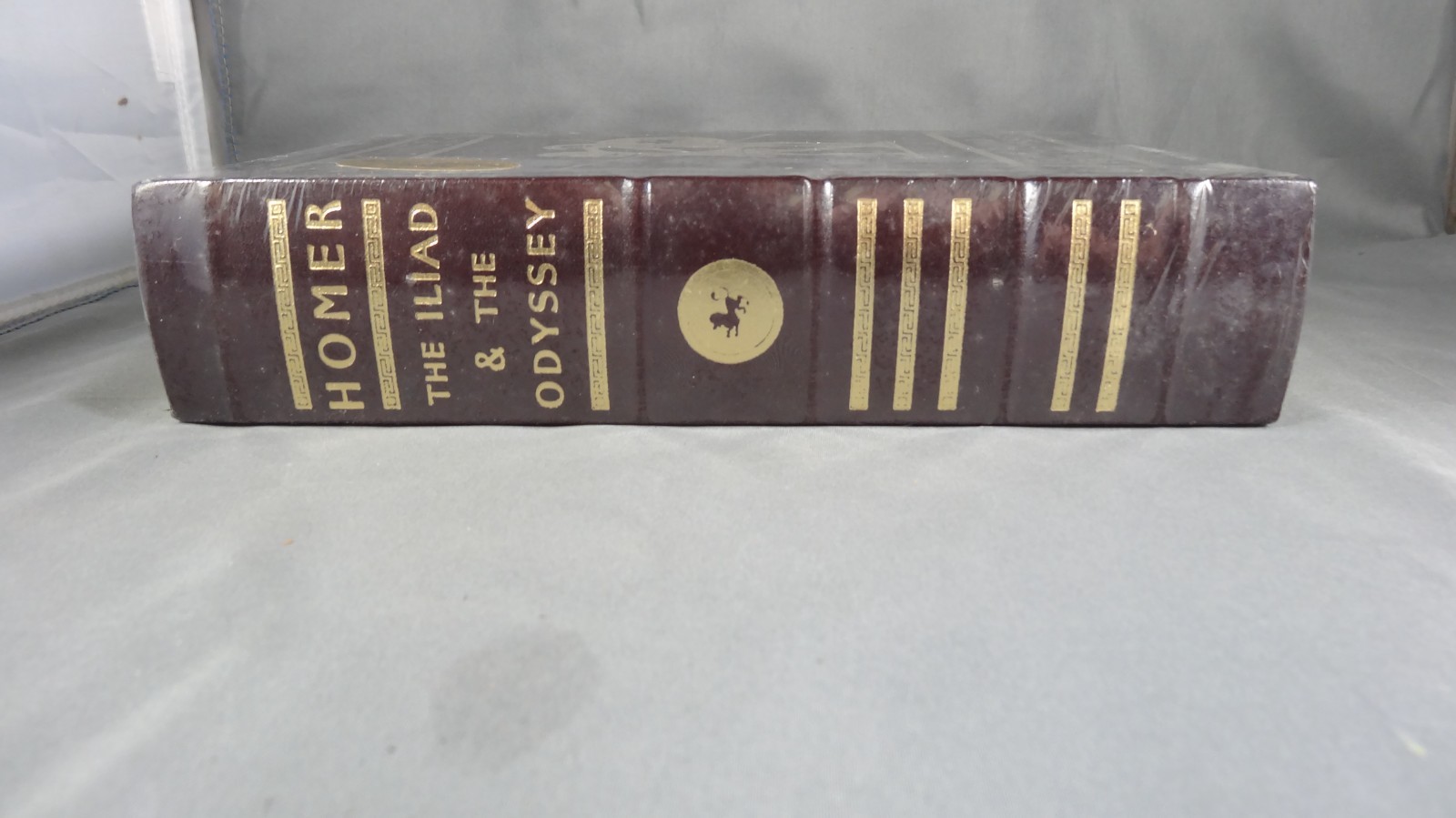(Sealed)1999 HOMER The Iliad & The Odyssey BARNES & NOBLE Genuine Bonded Leather