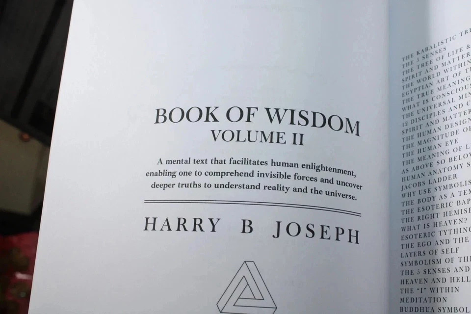 Book of Wisdom Volumes 1 & 2 by Harry B. Joseph (Paperback 2-Book Bundle)