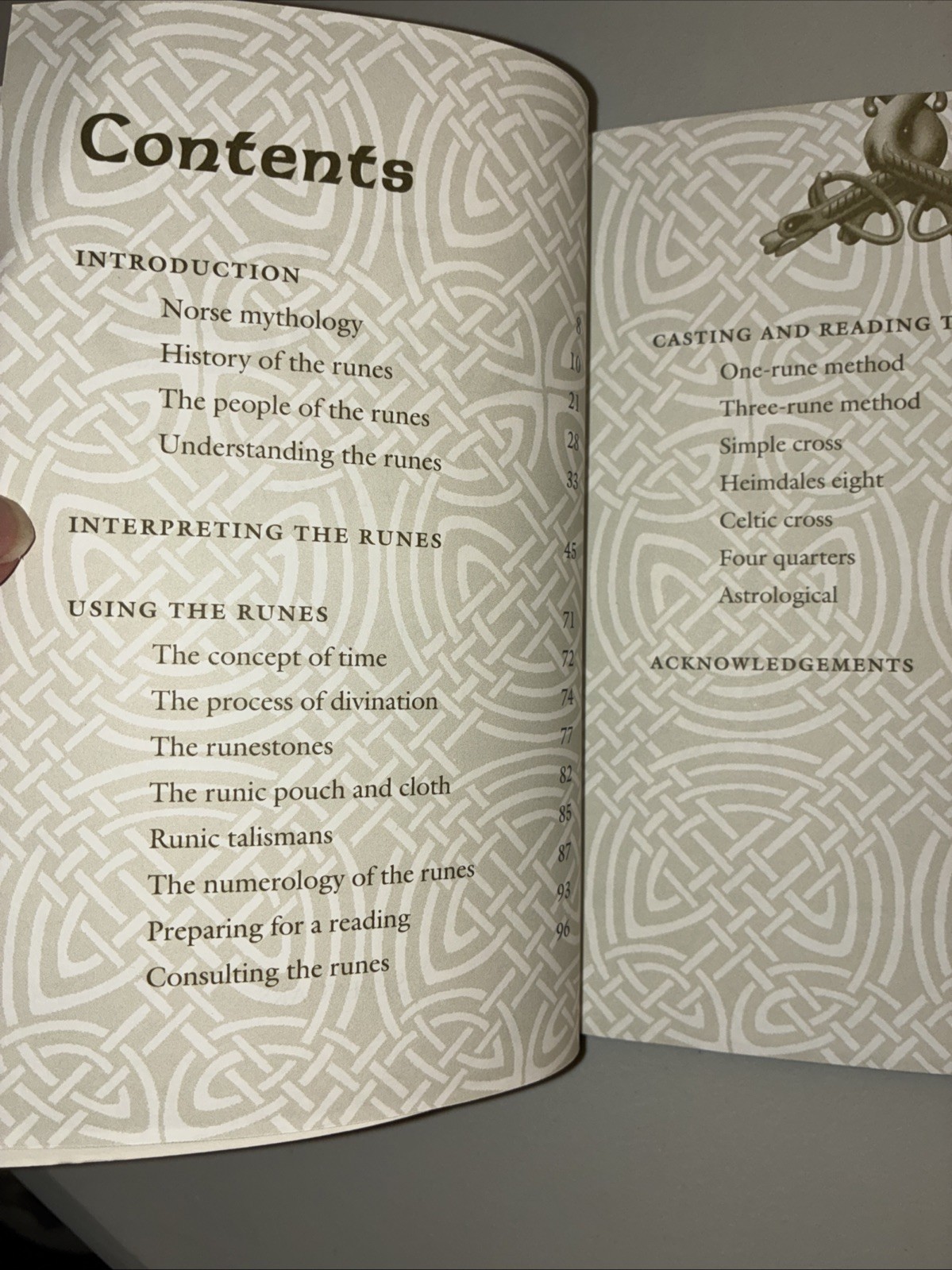 The Runes Book” by Horik Svensson Paperback 128 Pages