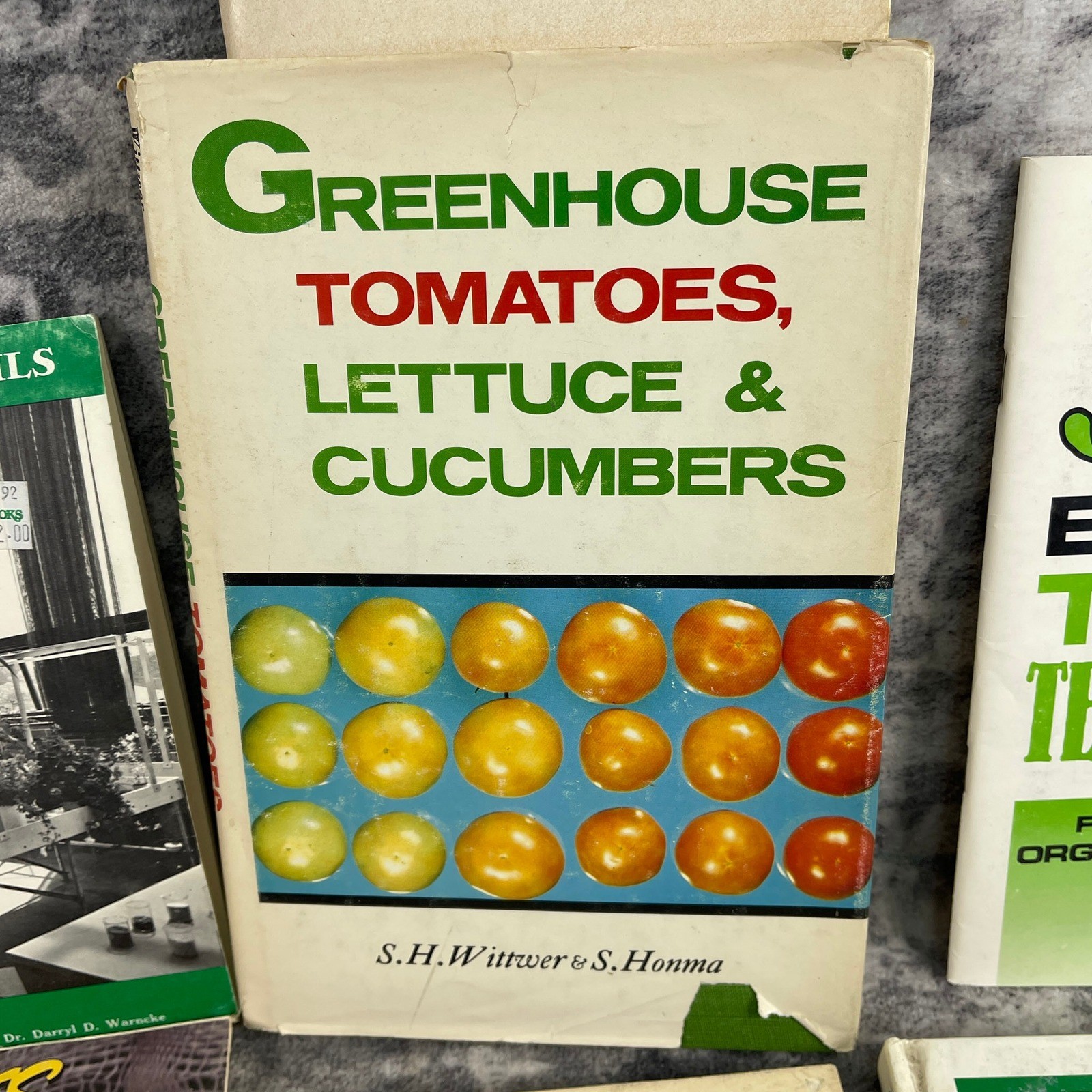 Lot of 7 Vintage Gardening & Greenhouse Books Rodale Organic Soils Master Tips