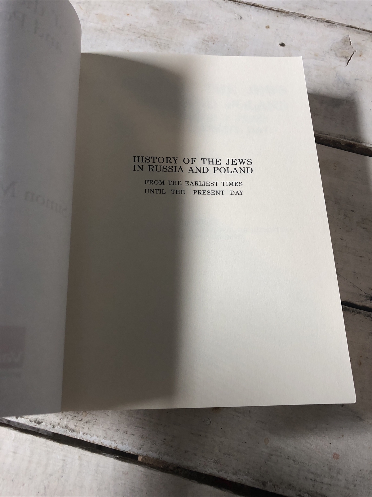 History of the Jews in Russia and Poland : From the Accession of Nicholas II
