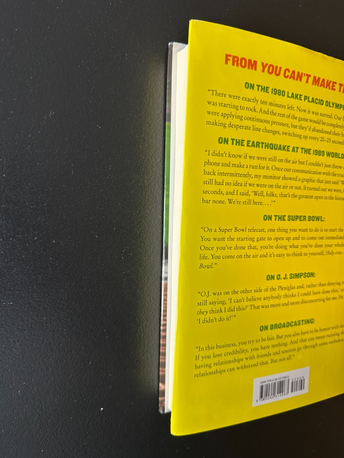 Al Michaels – You Can’t Make This Up – Hardcover – 288 Pages -1st Edition – 2014