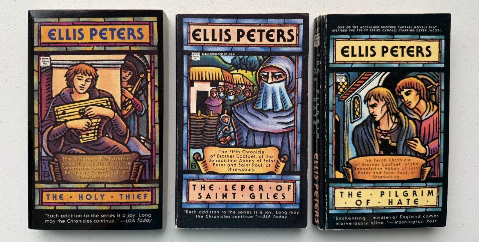 Complete set of 21 vintage Brother Cadfael mystery paperbacks Ellis Peters