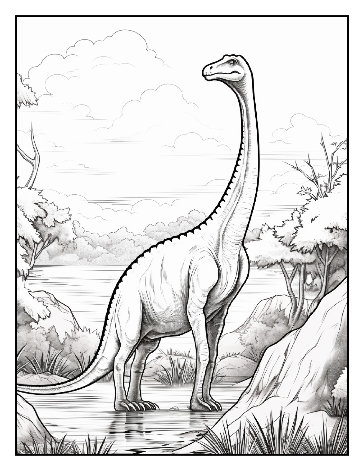“Cute Dinosaur Coloring Book | Easy, Cute & Relaxing Designs | Perfect Gift Ide