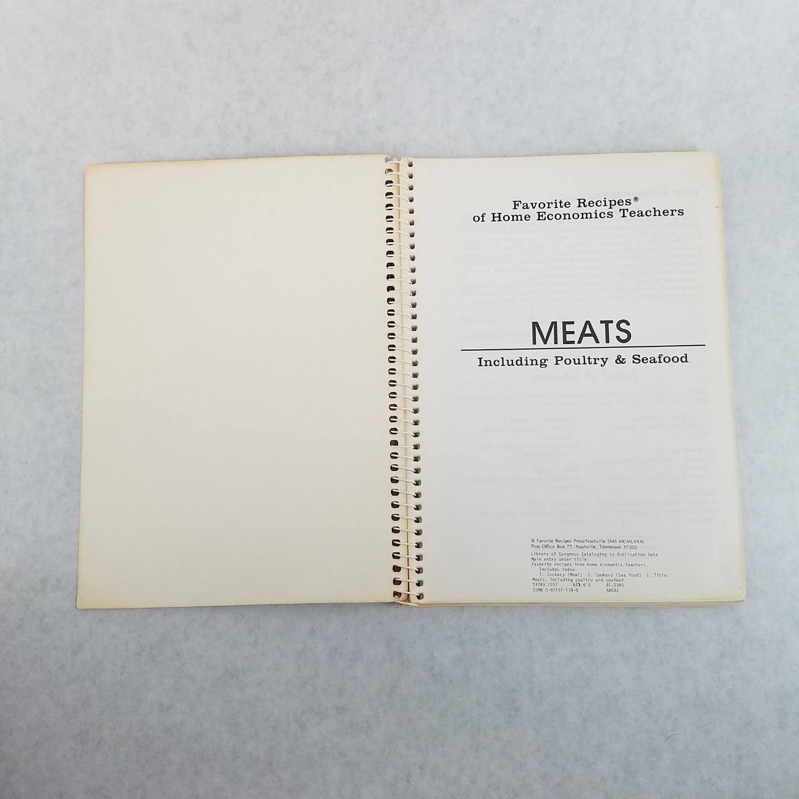 Favorite Recipes Home Economics Teachers Cookbooks Lot of 3 Meats Salads Holiday