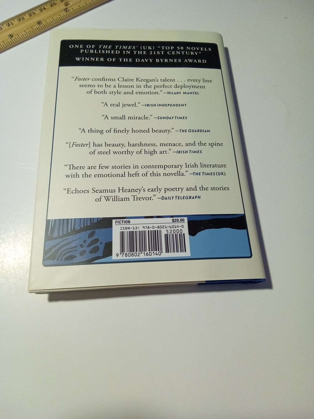 FOSTER – CLAIRE KEEGAN ( FIRST GROVE ATLANTIC PRINTING NOV. 2022 HC SOLD AS IS