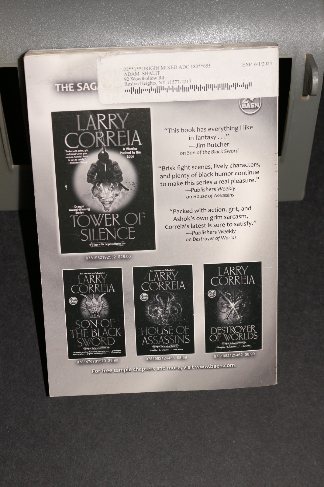 FANTASY & SCIENCE FICTION BOOK