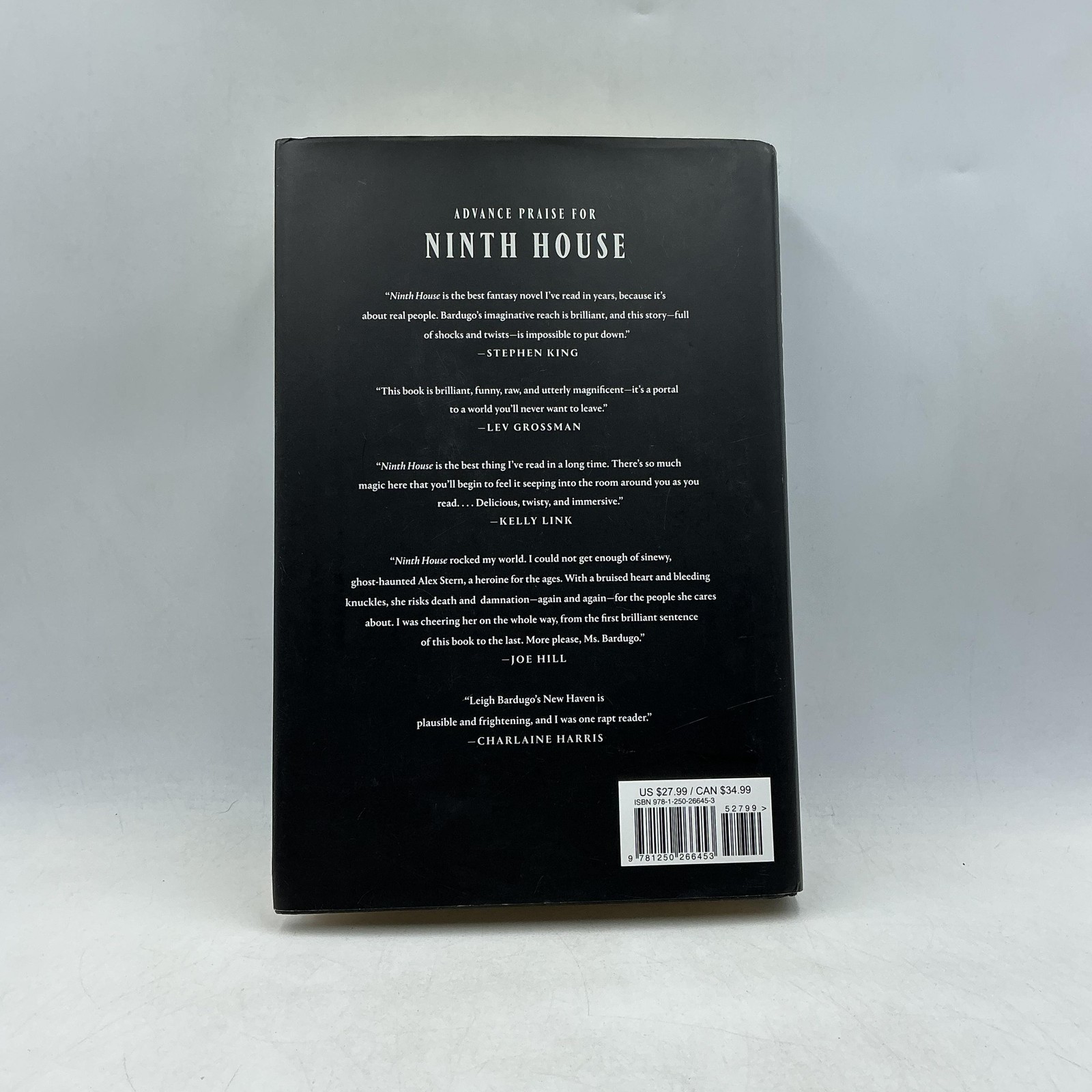 Ninth House Leigh Bardugo Flatiron Books Hardcover 2019 First Edition Black