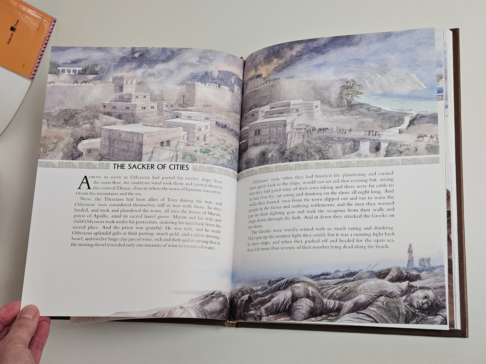 The Wanderings of Odysseus: THE STORY OF THE ODYSSEY Hardcover DUST JACKET 1996