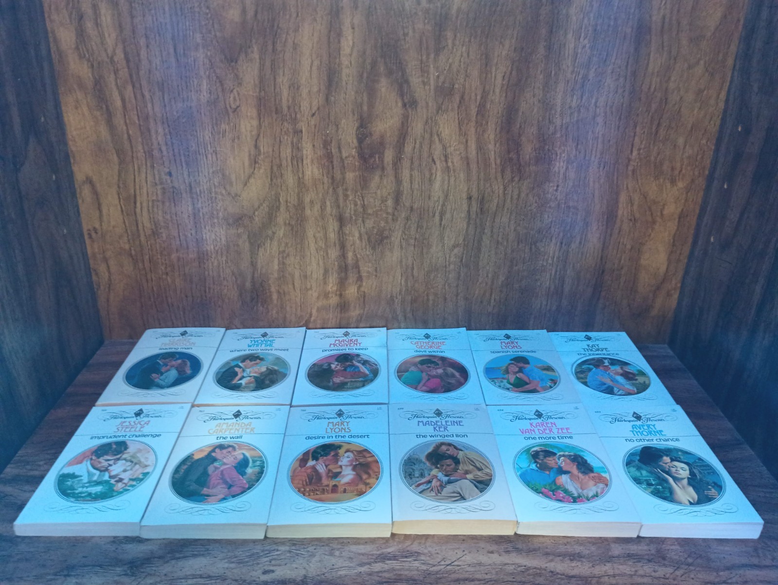 Harlequin Presents Lot #670–727 PB Romance Vintage Mixed Authors Acceptable–VG