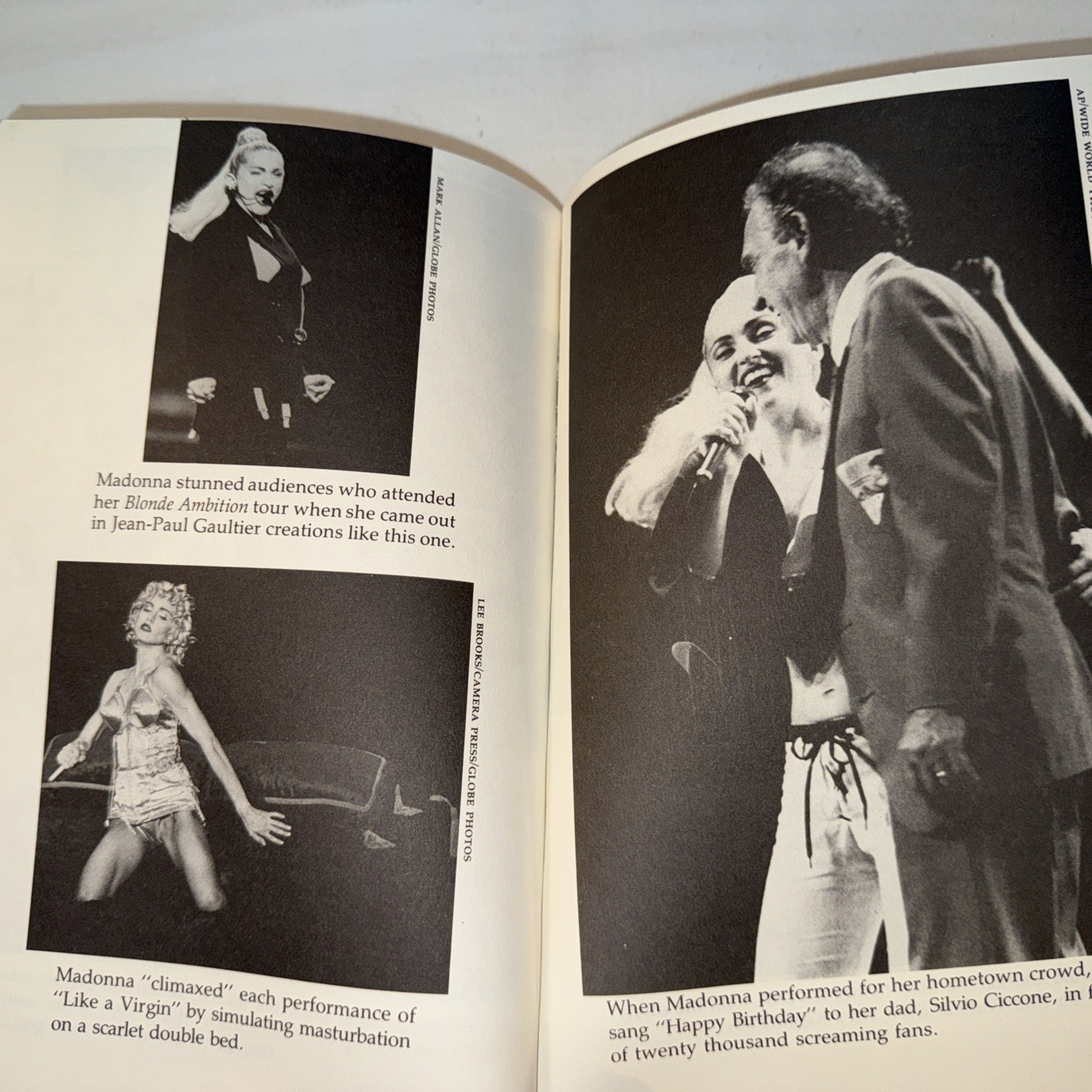 MADONNA The Book large paperback book First Quill Edition PHOTOS 256 pages