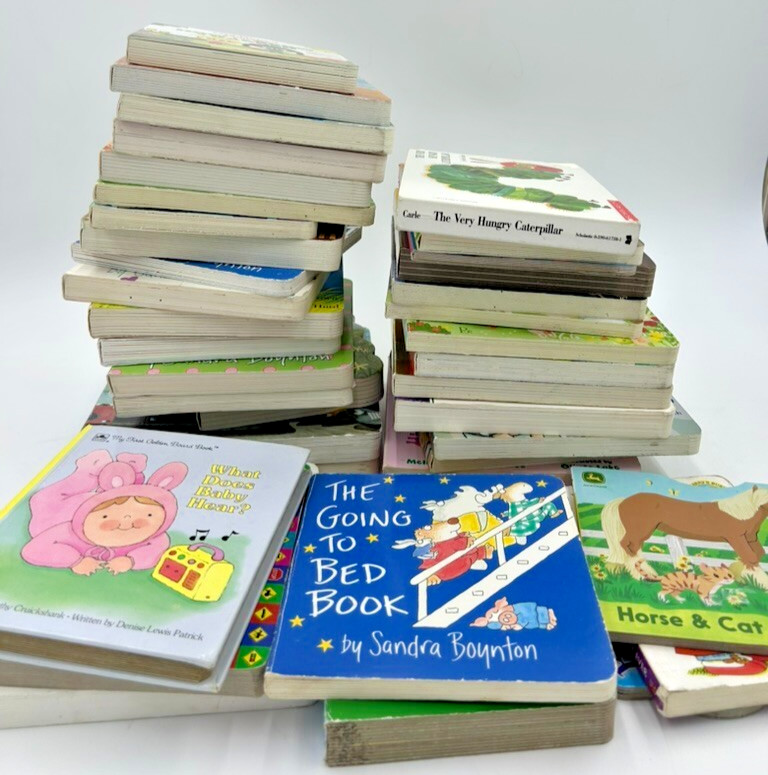 Lot of 100 – Board Books for Children’s/ Toddler Babies/Preschool/Daycare