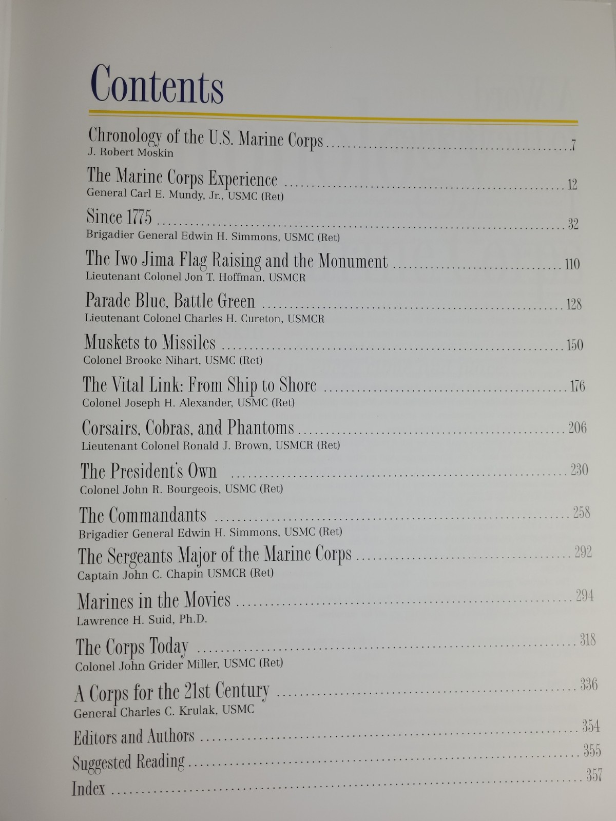 THE MARINES Marine Corps Heritage Foundation ILLUSTRATED BOOK 1998 LARGE