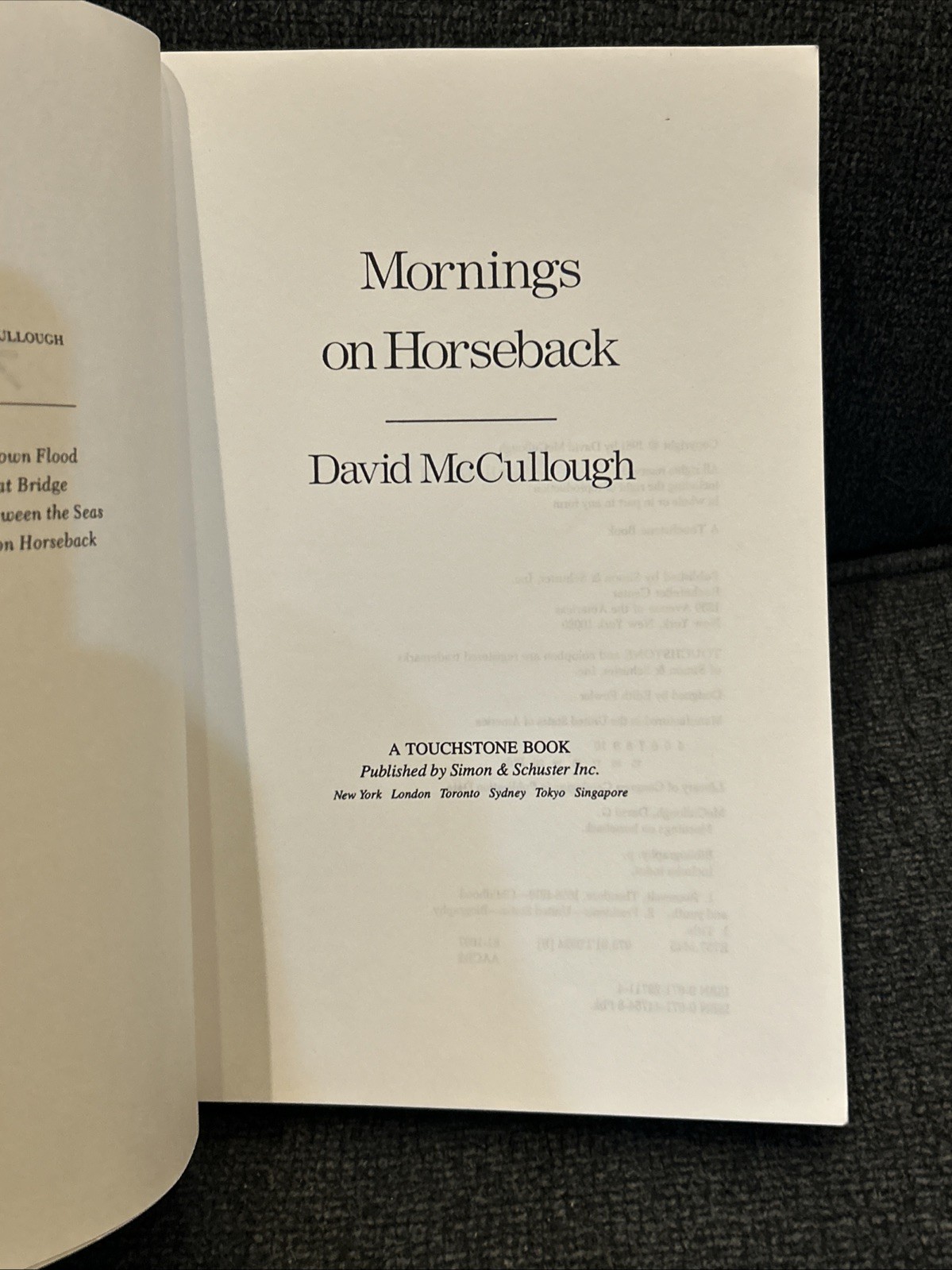 Mornings on Horseback David McCullough Paperback Theodore Roosevelt