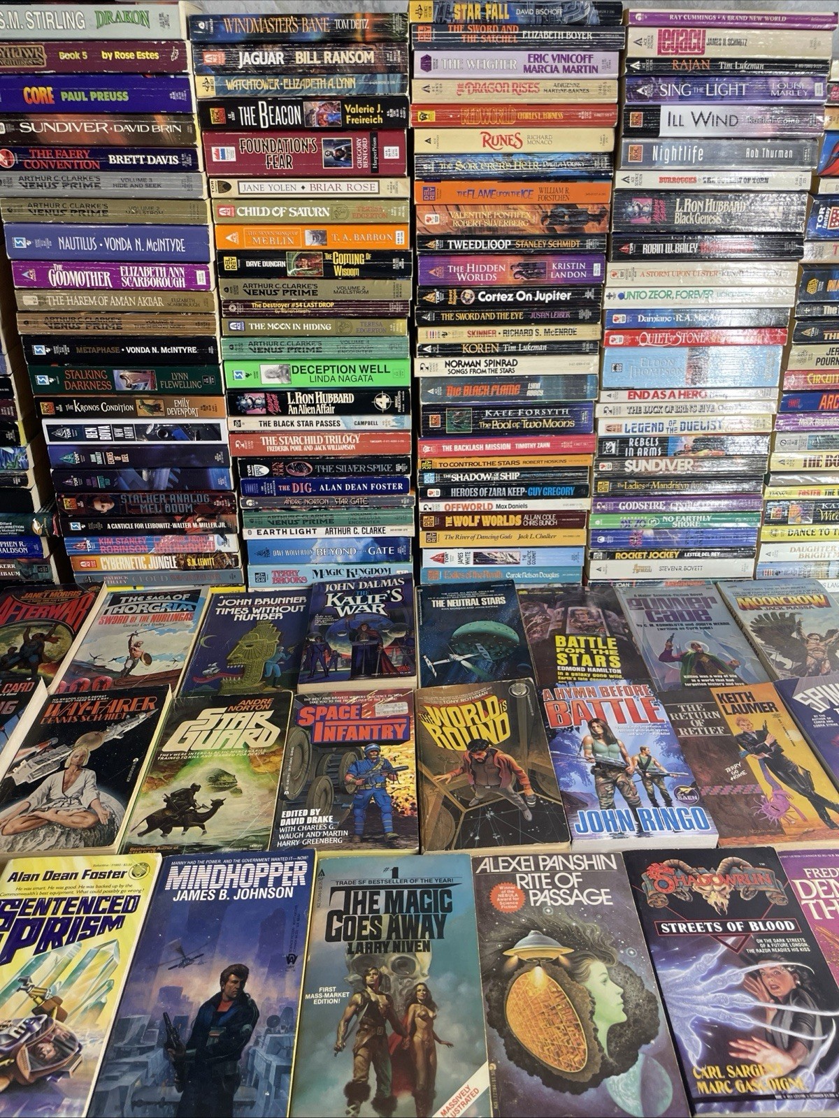 5 Pounds Assorted Science Fiction Paperback Books Mass Market Various Good