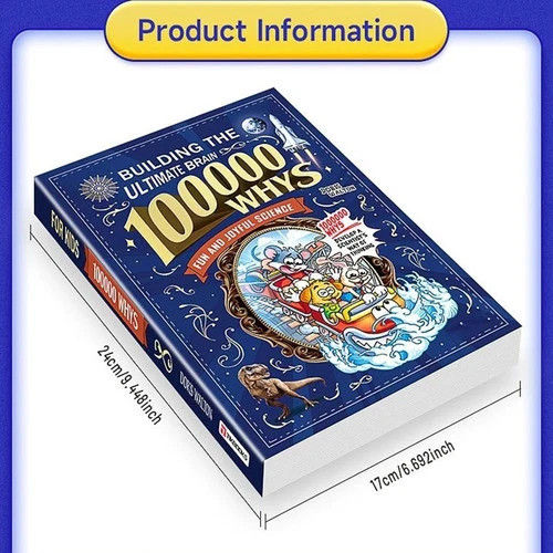 Children’s Encyclopedia 100000 Whys Kids Book Ages 6-12 Extracurricular Reading