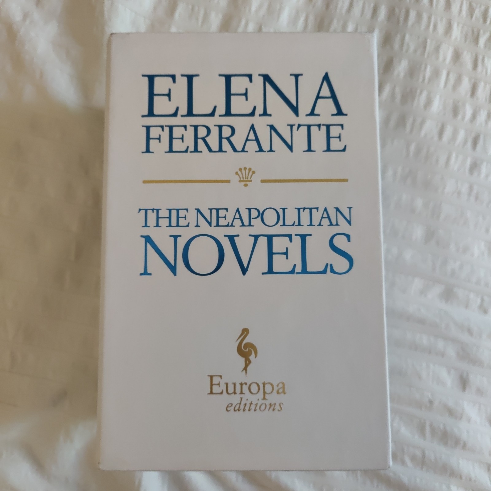 The Neapolitan Novels box set by Elena Ferrante(Europa Editions,trade paperback)