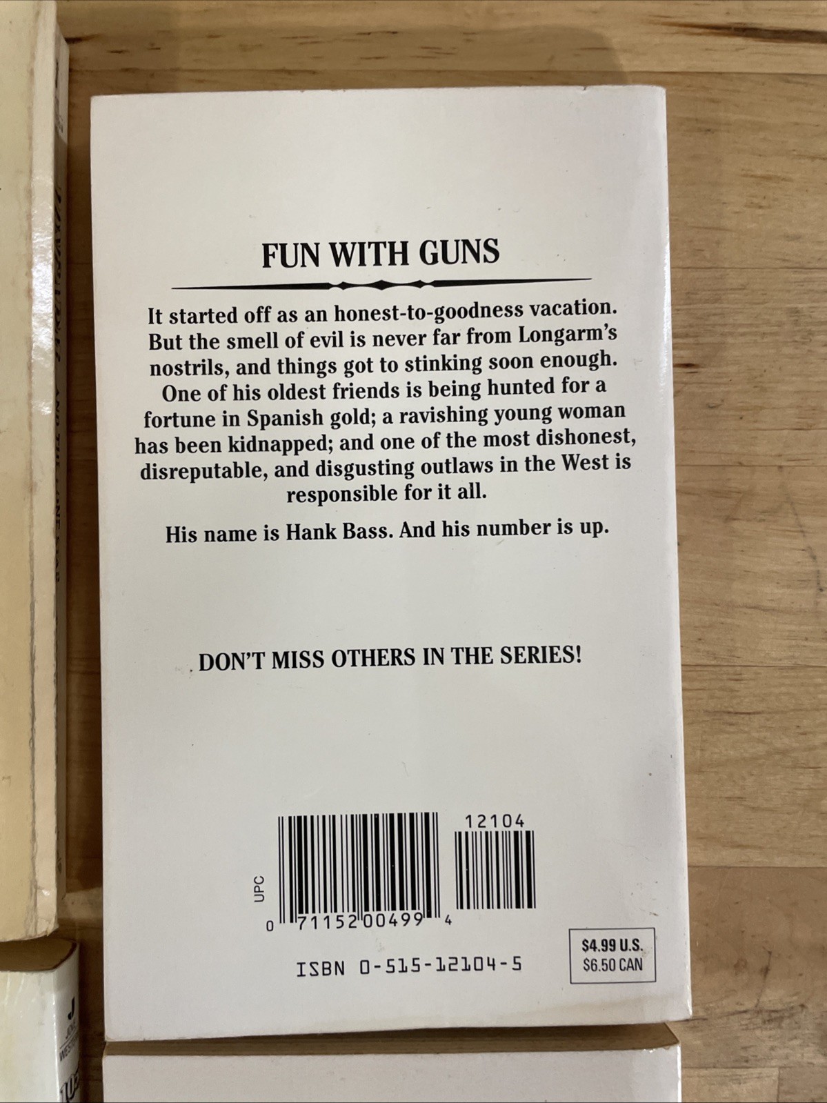 4 paperbacks by Tabor Evans – Longarm Novel + 105, 217 and 223