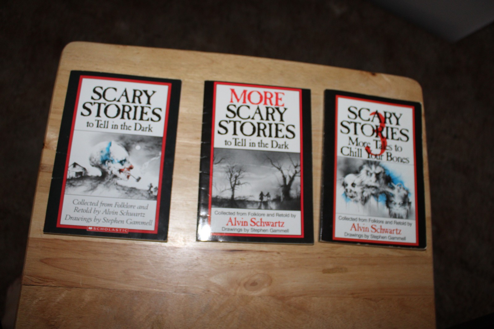 Scary Stories To Tell In the Dark Treasury Bk Set 1 2 3 Original Alvin Schwartz