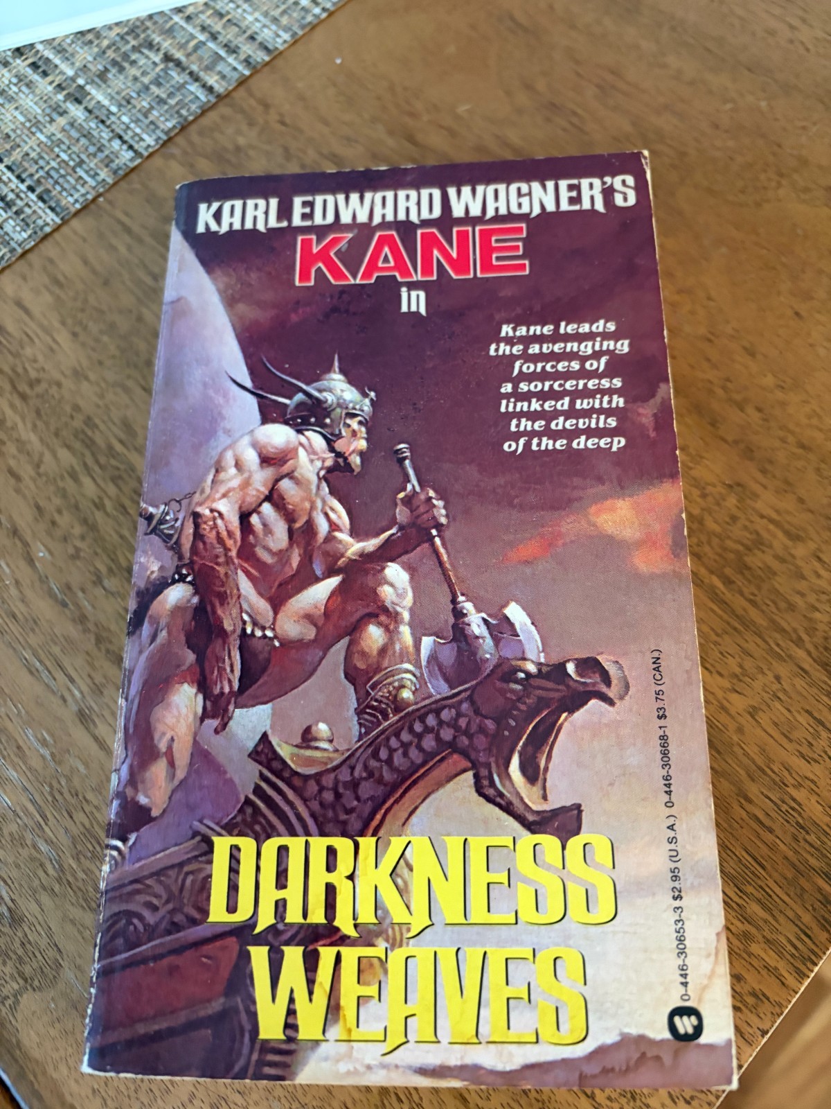 DARKNESS WEAVES By Karl Edward Wagner 1983 KANE Warner Books
