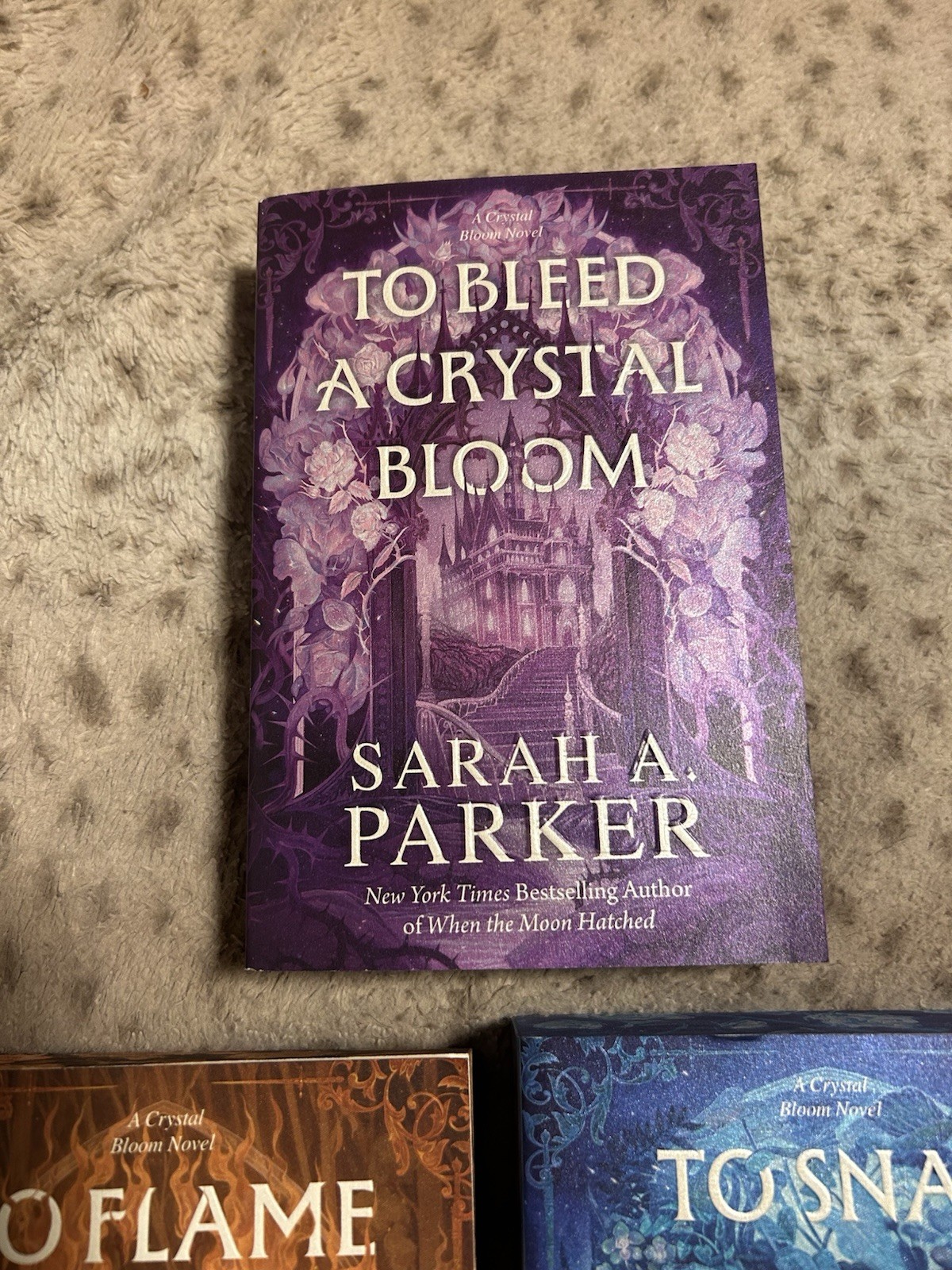 To Bleed a Crystal Bloom Series deluxe (1-3) by Sarah A. Parker SIGNED IN PERSON