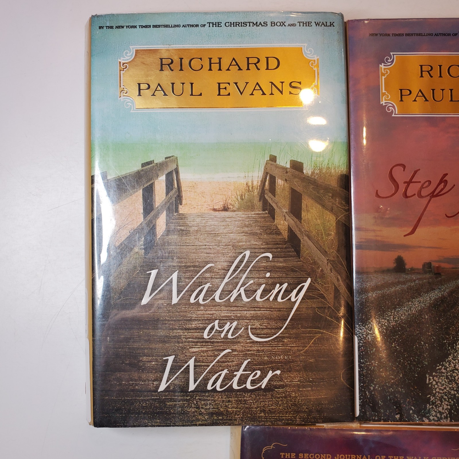 3 THE WALK Series Book Lot Richard Paul Evans HC DJ Walking On Water Step Faith