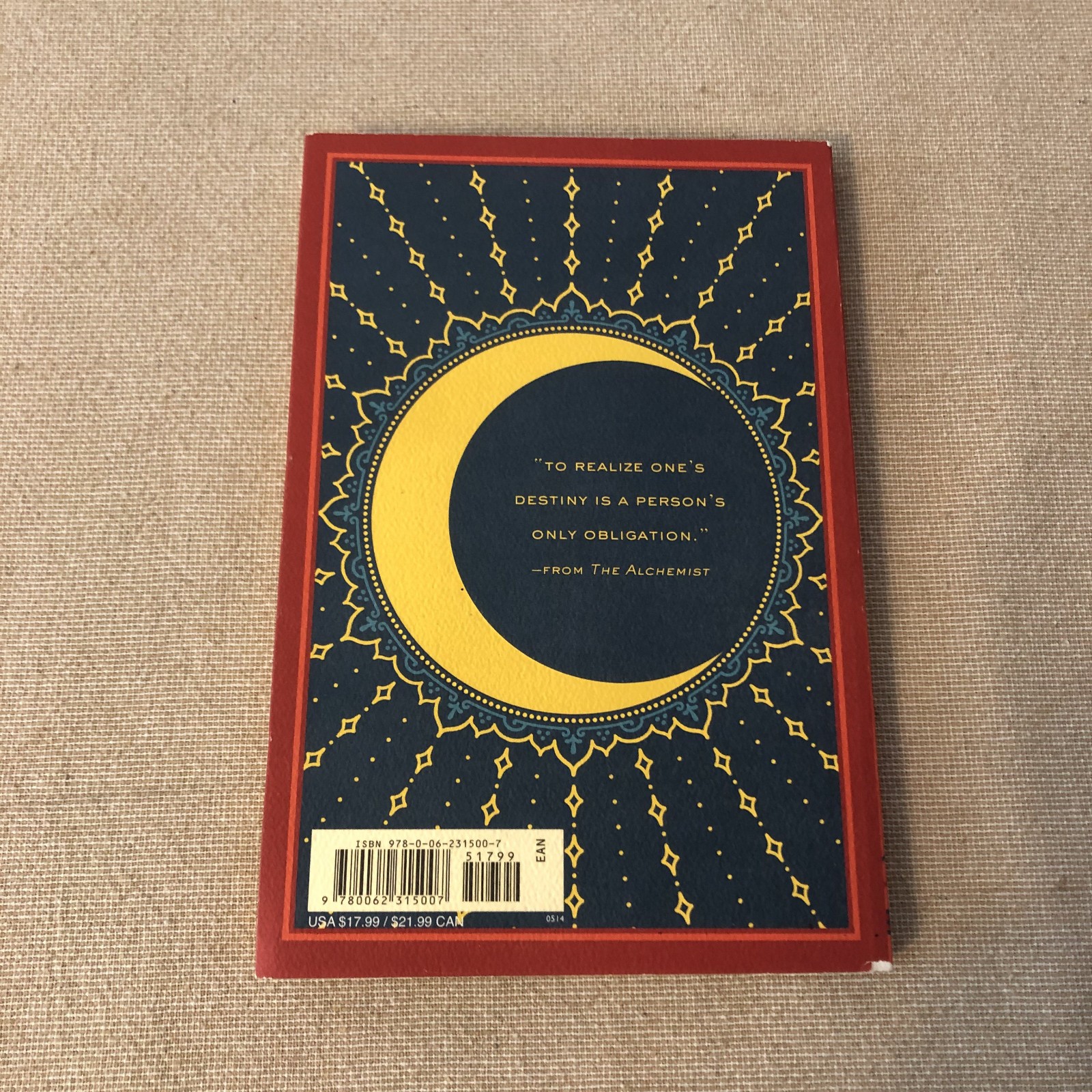 The Alchemist 25th Anniversary Edition Paulo Coelho Paperback Book Clean Copy