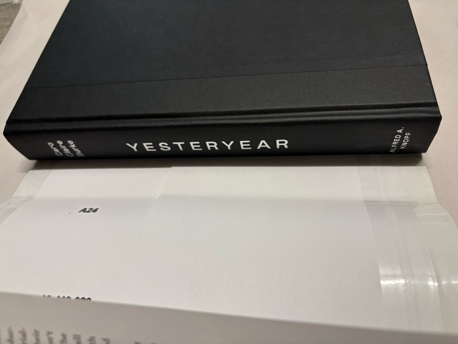 Yesteryear Caro Claire Burke SIGN TITLE 1st Edition/1st Print Hardcover