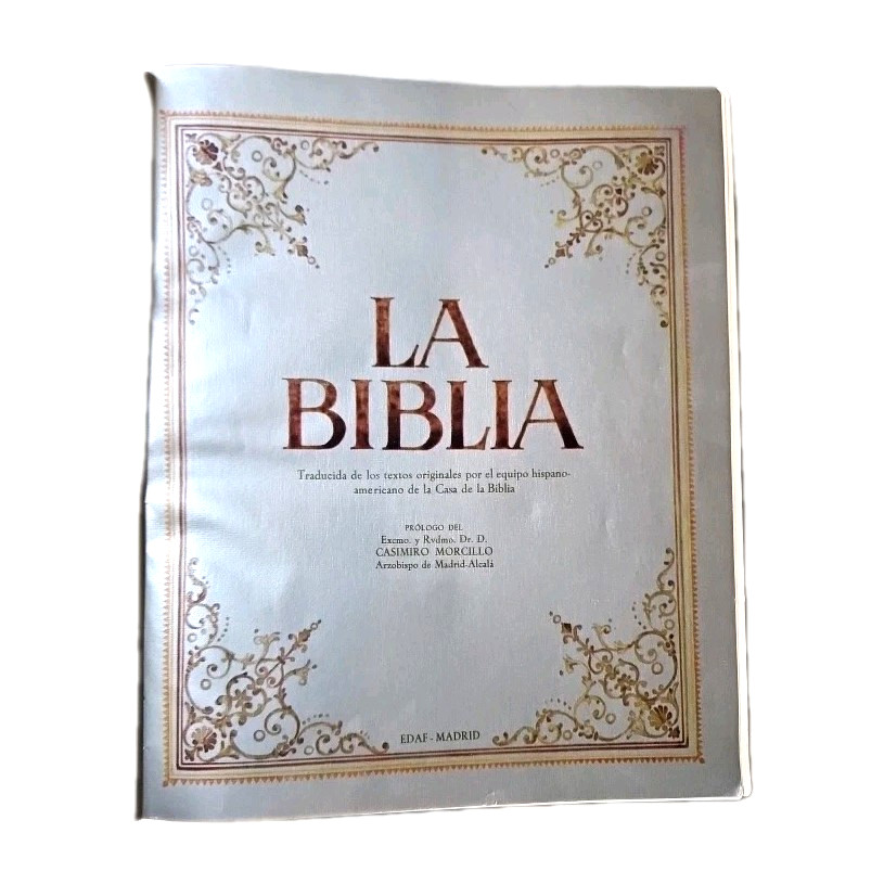 La Biblia EDAF Madrid 1967 Casimiro Morcillo Luxury Edition Bible Leather