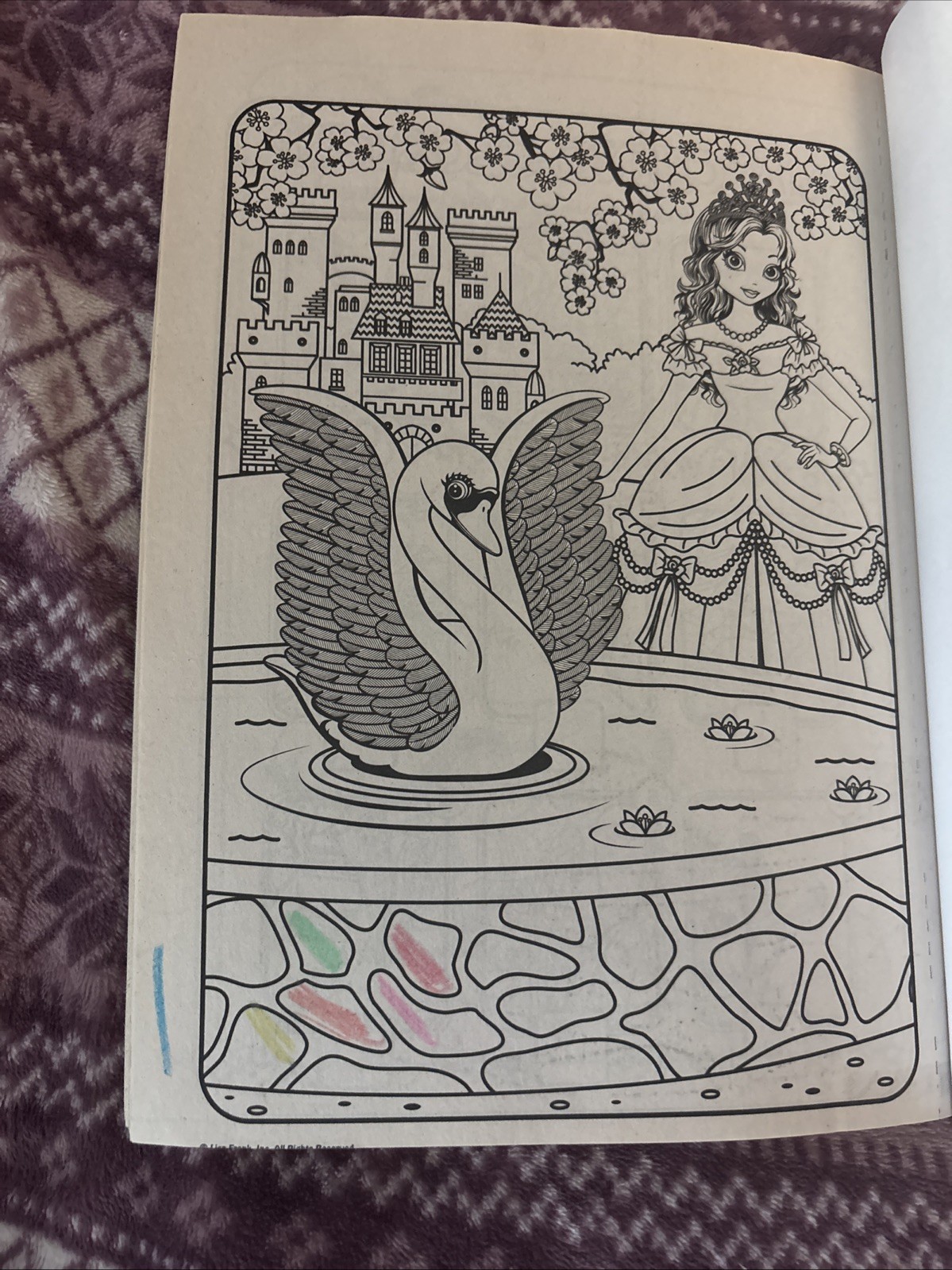 Lisa Frank Coloring and Activity 288 Pages Book NO STICKERS (2 Pages Used)
