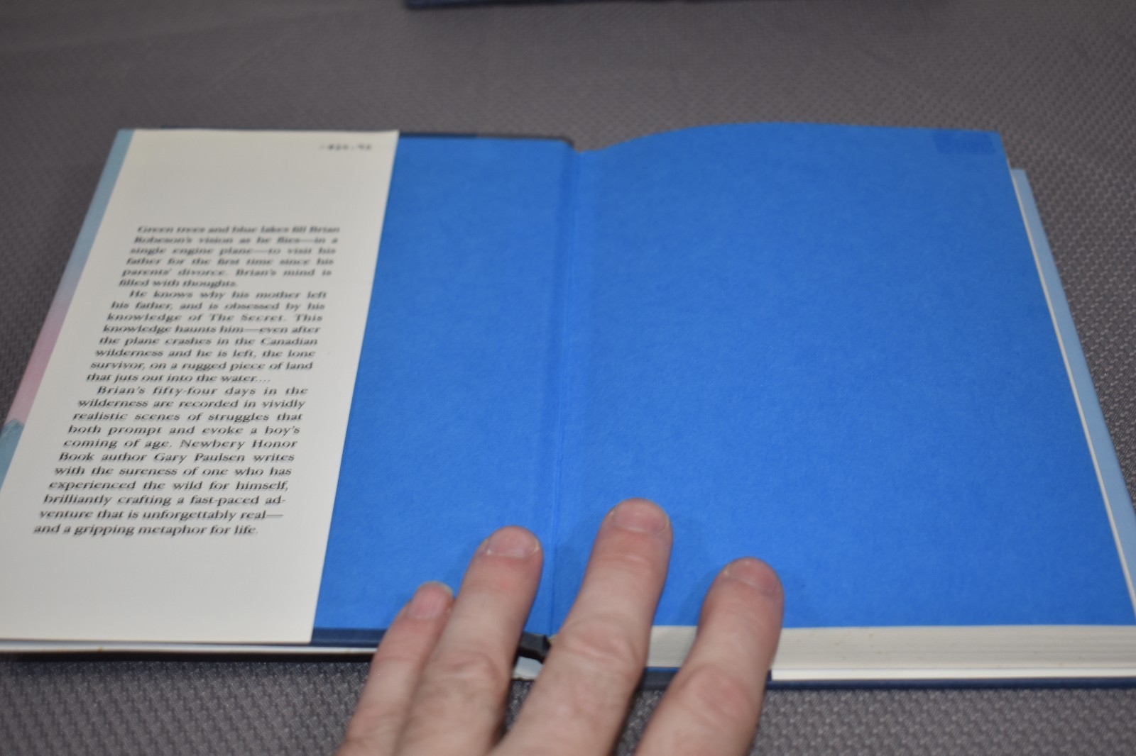 Hatchet by Gary Paulsen (1987, Hardcover, 1st Edition/8th Printing, signed)