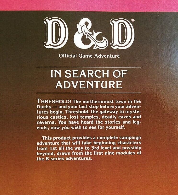 B1-9 In Search of Adventure – Dungeons & Dragons