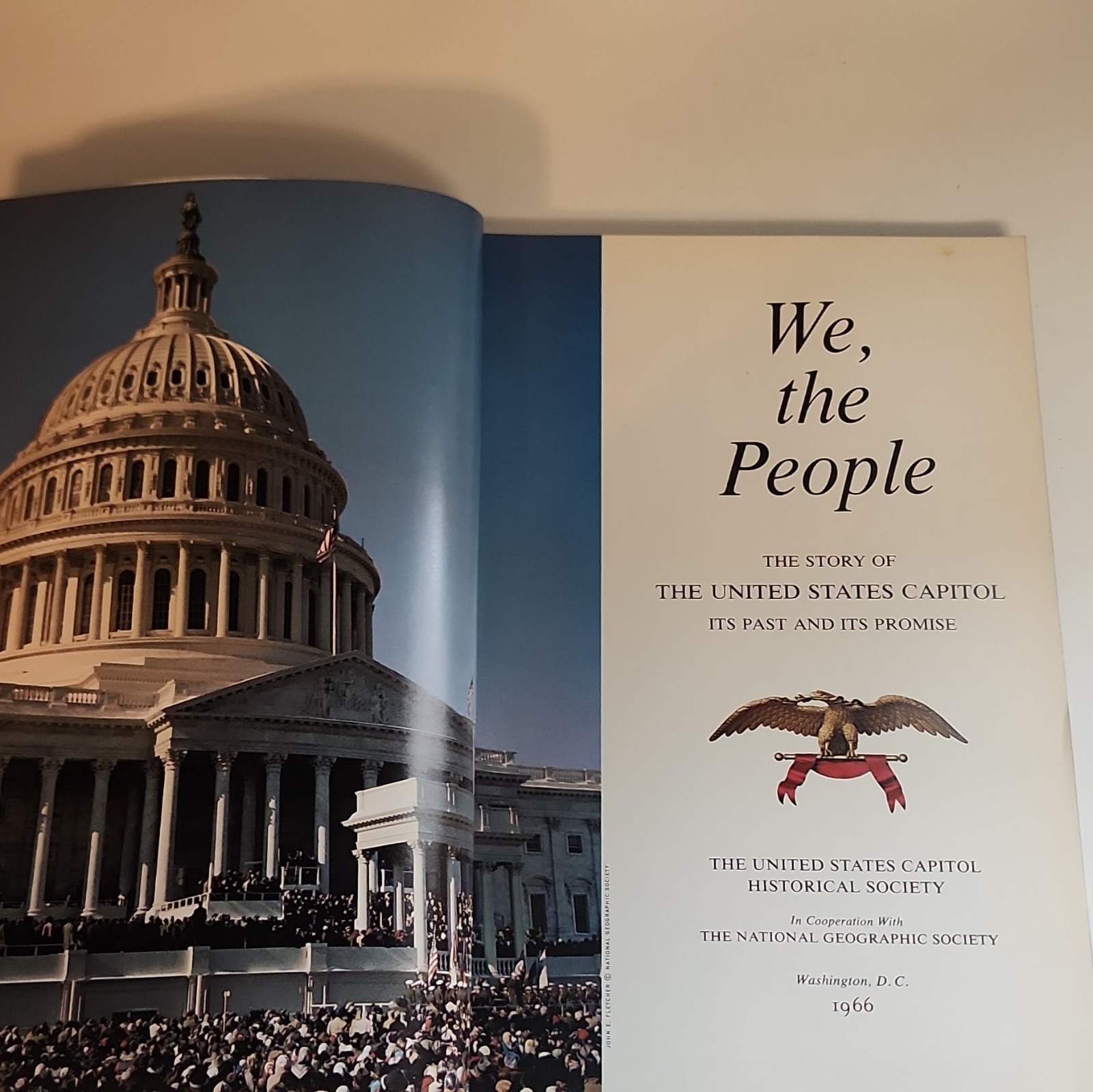 We, the People U.S. Capitol 1966 Hardcover Illustrated + 3 History Books Lot