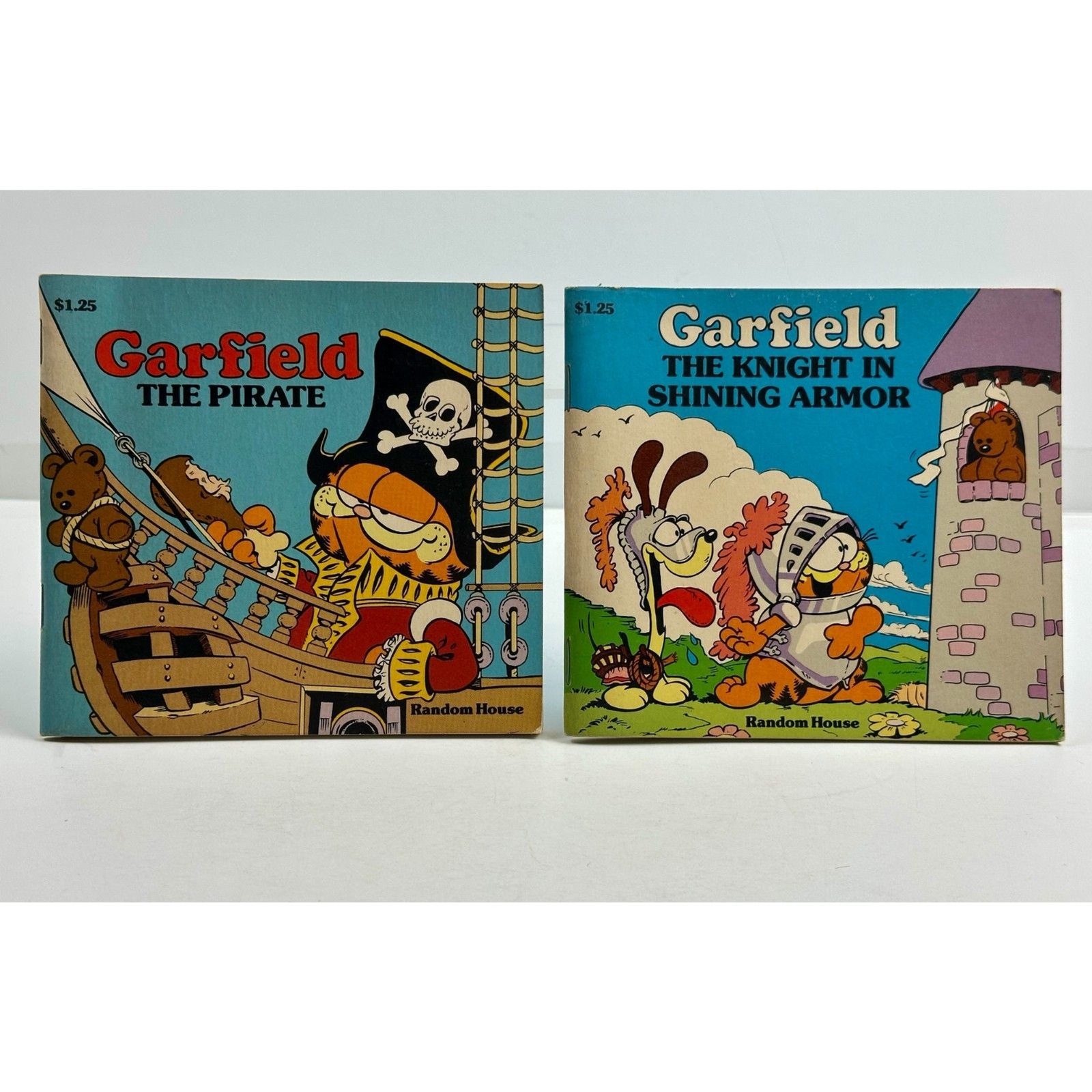 Lot of 2 Garfield Books 5in x 5.5in Random House 1982 Nostalgia Vintage