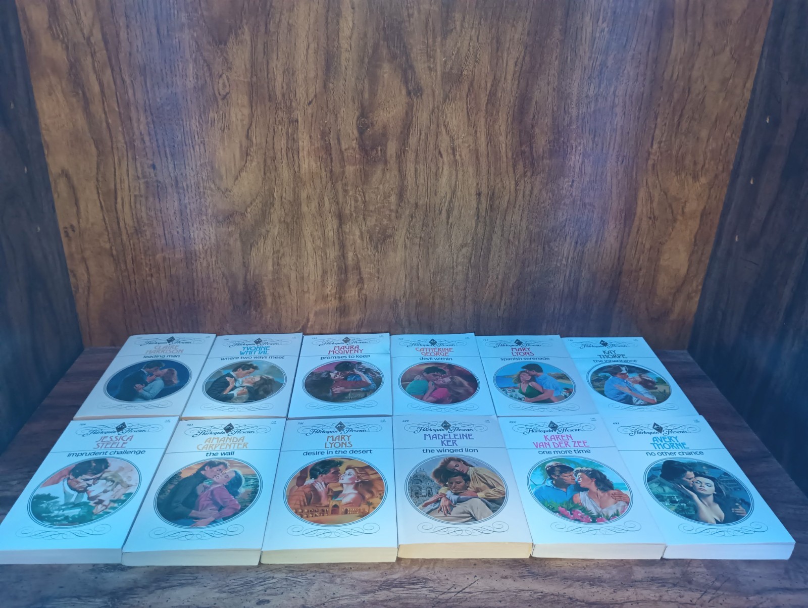 Harlequin Presents Lot #670–727 PB Romance Vintage Mixed Authors Acceptable–VG
