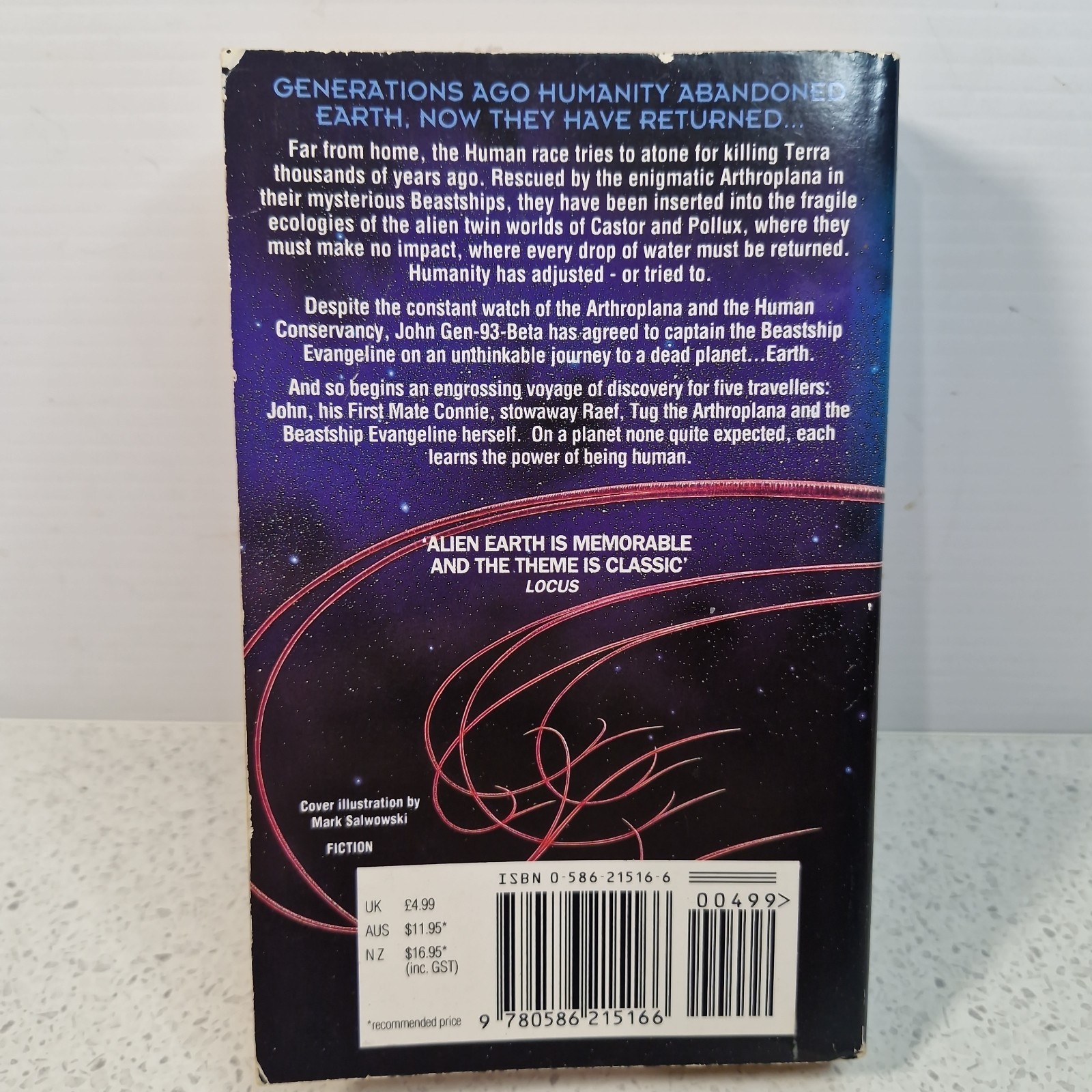 Alien Earth by Megan Lindholm Vintage Paperback Science Fiction Space Novel