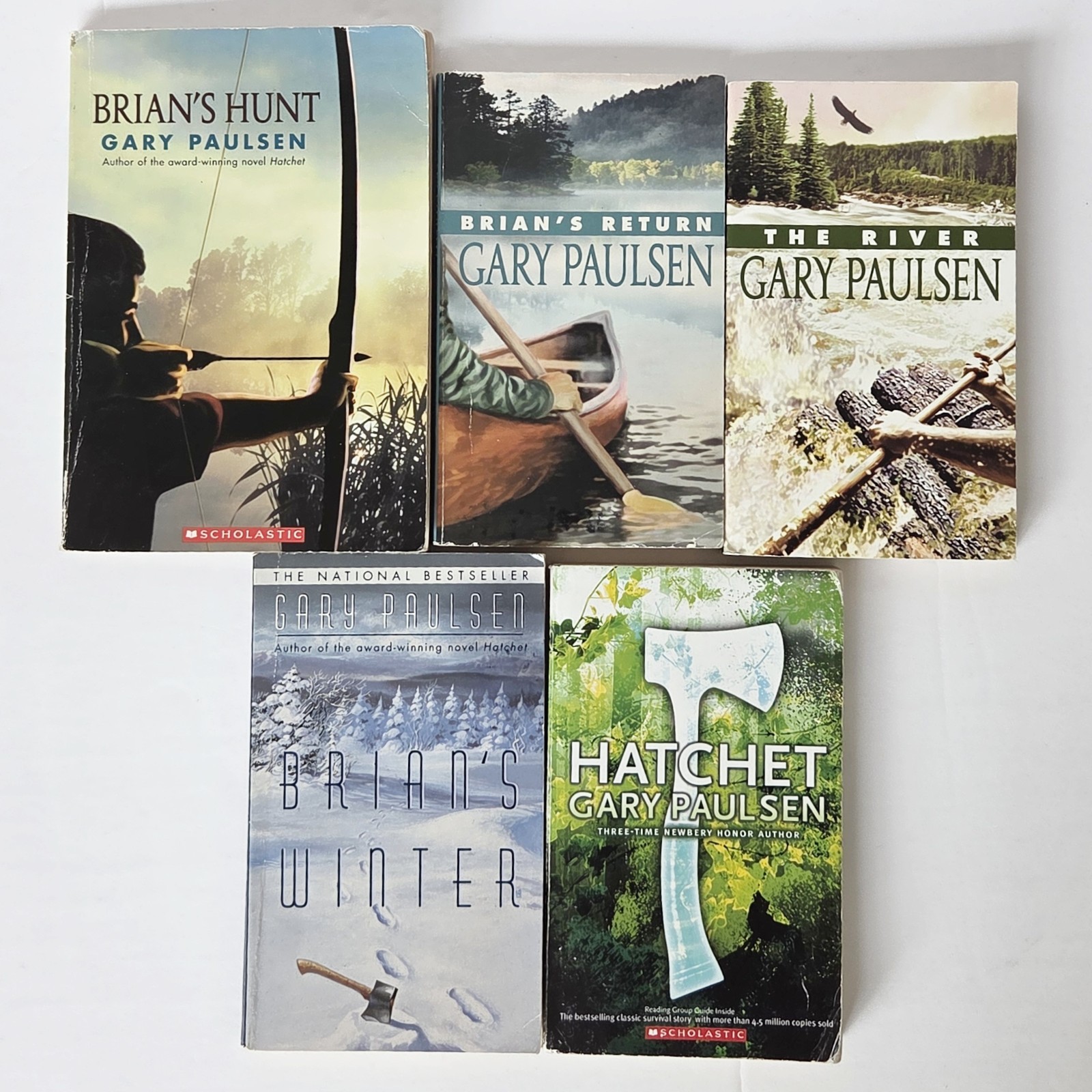 Hatchet COMPLETE Brian’s Saga Gary Paulsen Series SET Lot Books (1-5) Paperback