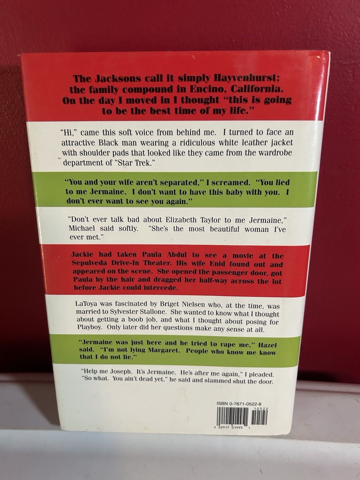Jackson Family Values by Margaret Maldonado Jackson 1995 Hardcover! Free Ship!