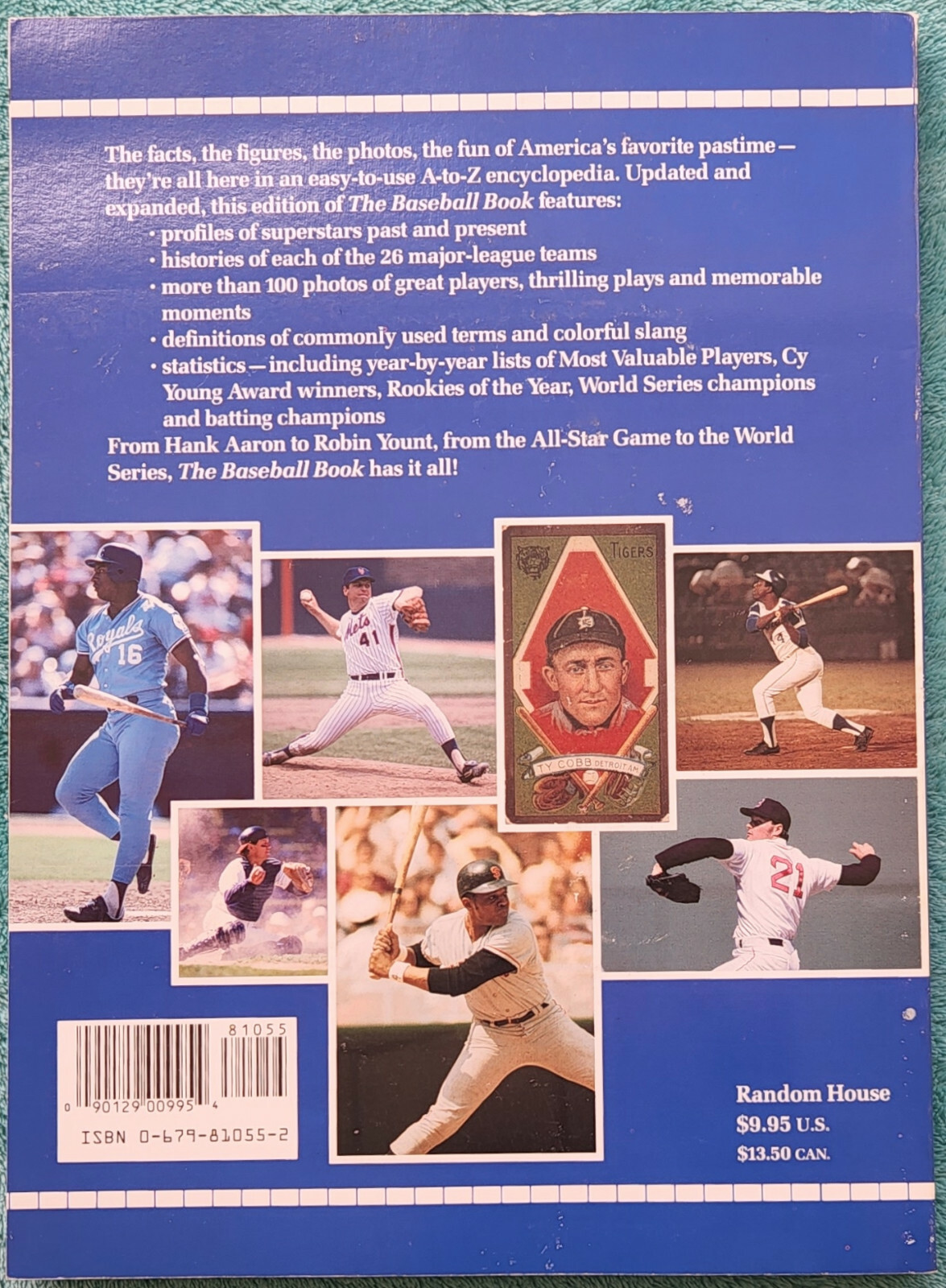 The Baseball Book Zander Hollander 1991 Trade Paperback 184 Pages Stats & Photos