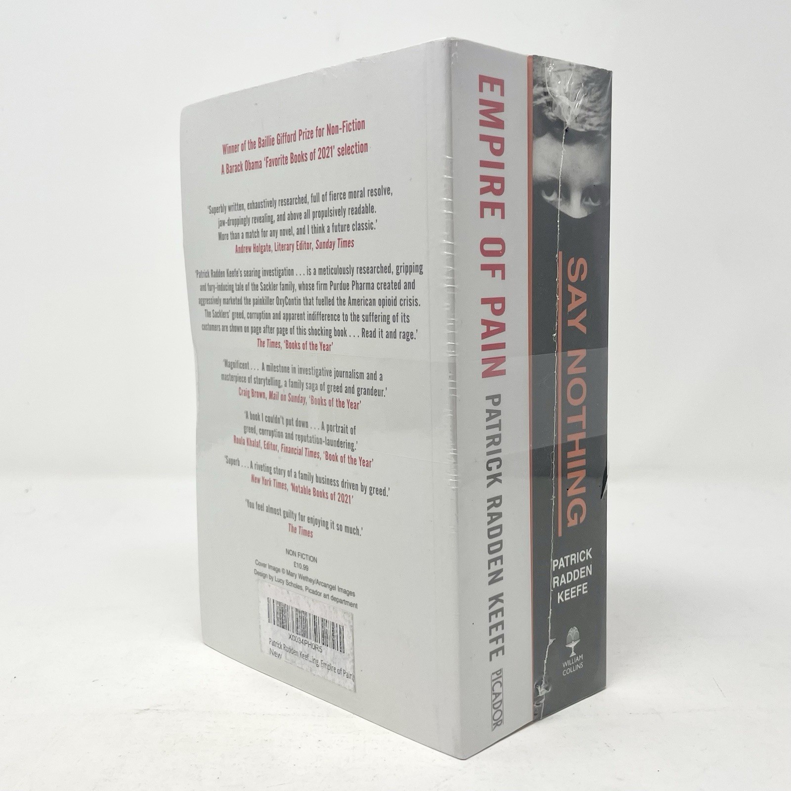 PATRICK RADDEN KEEFE 2 BOOKS COLLECTION SET (SAY NOTHING/EMPIRE OF PAIN) SEALED