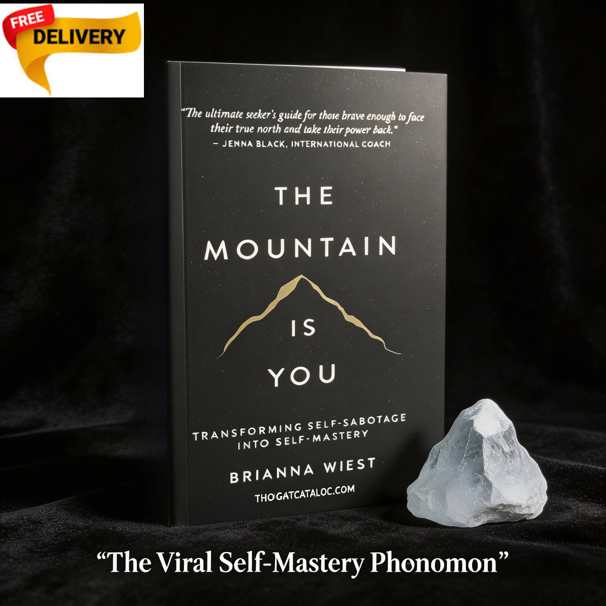 The Mountain Is You by Brianna Wiest Paperback Book | Self-Help Personal Growth