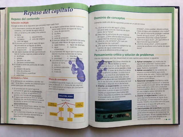 Explorando El Planeta Tierra [Prentice Hall Ciencia] 184 pages with no damage