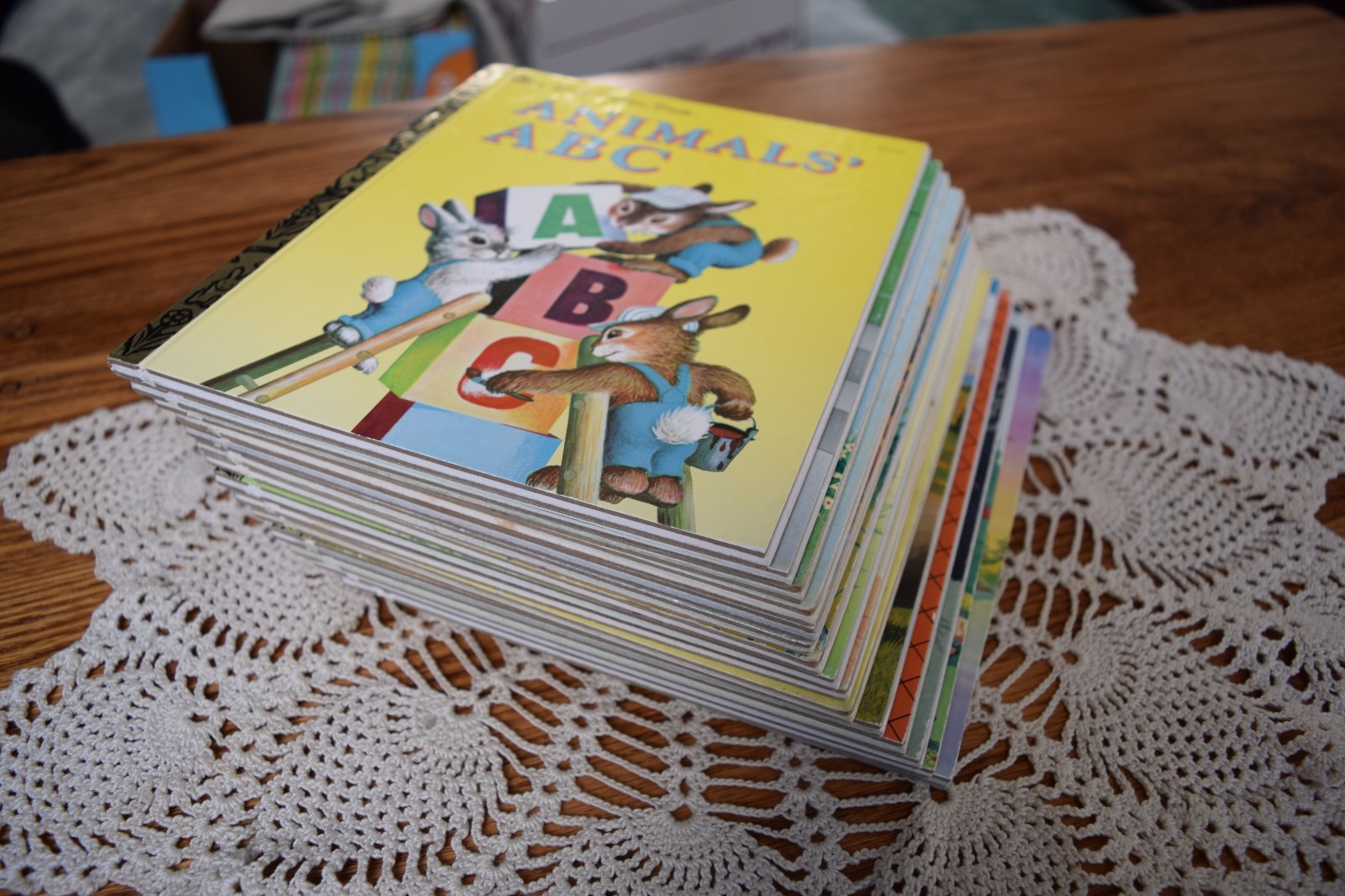 Lot of 15 Vintage Little Golden Books Standard Size 6 5/8 X 7 7/8 Inches