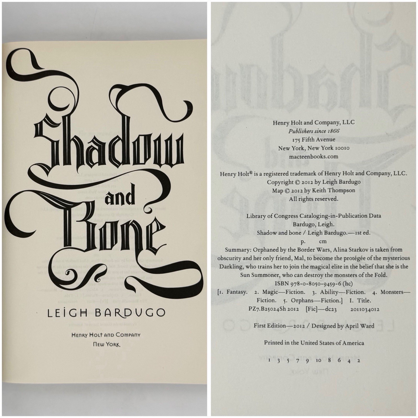 Shadow & Bone / Grisha trilogy – Leigh Bardugo (1st edition 1st print HC set)