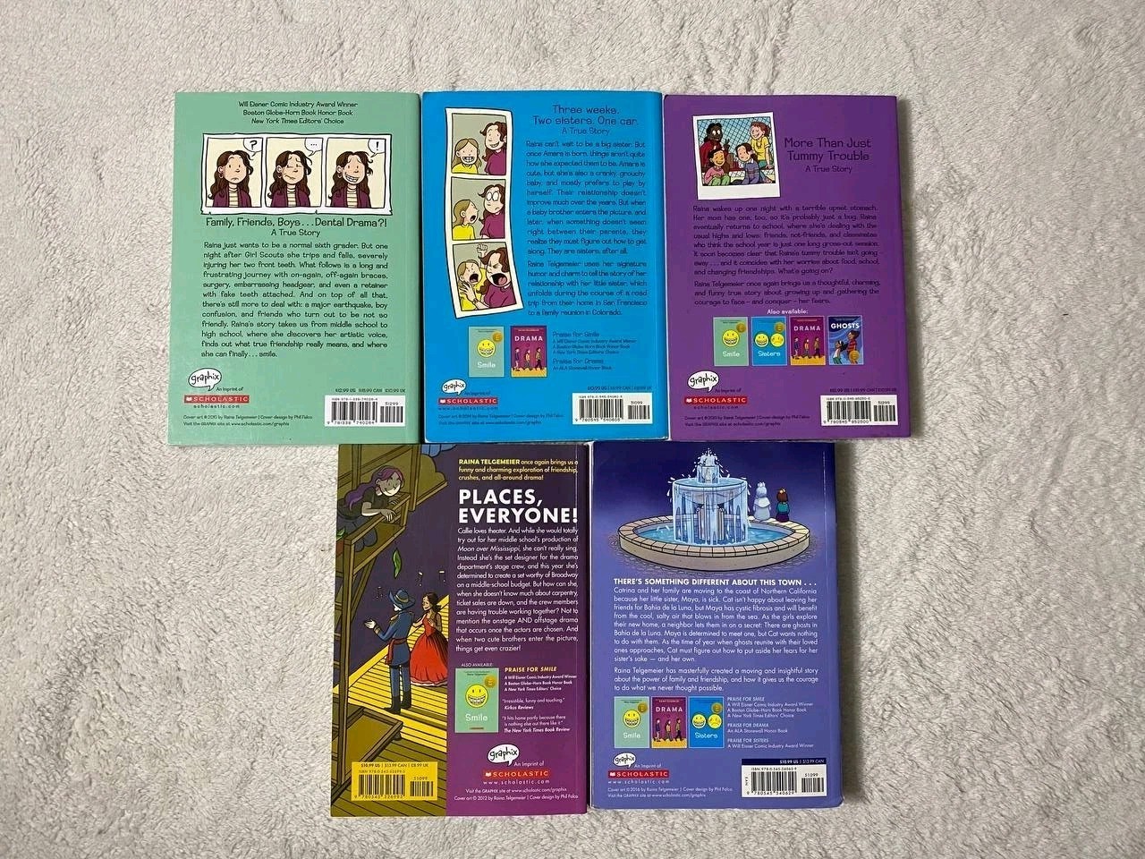 Raina Telgemeier 5 Book Lot