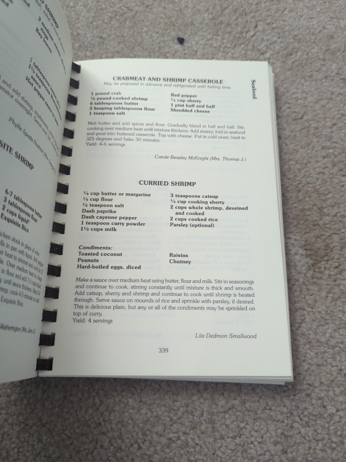 Christ Episcopal Church New Bern, NC Spiral Cookbook 1981 400+ Pages
