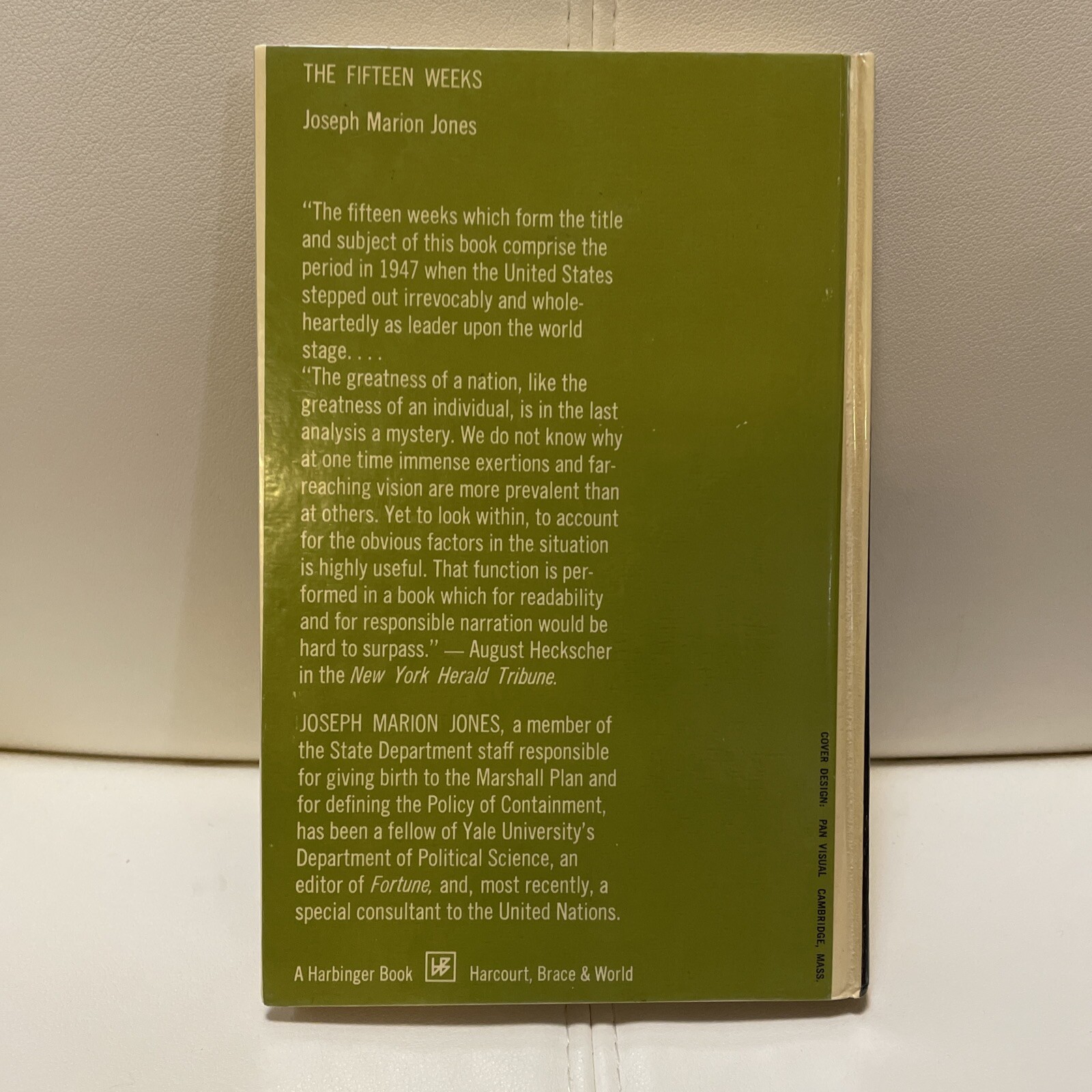 THE FIFTEEN WEEKS By Joseph Marion Jones